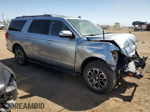 2024 Ford Expedition Max XLT with VIN 1FMJK1J81REA33335, listed as a Copart auction lot 52354535 with 17,743 mi miles and Salvage Title. Bid and sale history available at DreamBid. Image 4.