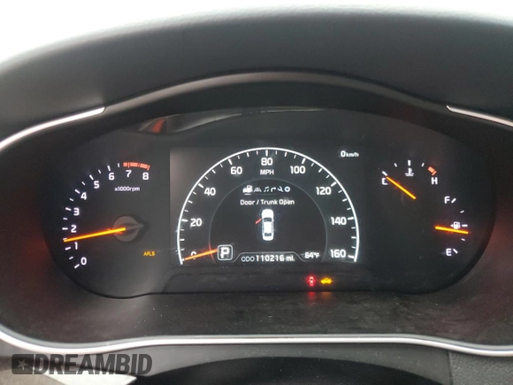 2014 Kia Cadenza Premium with VIN KNALN4D70E5125066, listed as a Copart auction lot 84671834 with 110,216 mi miles and Salvage Title. Bid and sale history available at carsss.com. Image 9.
