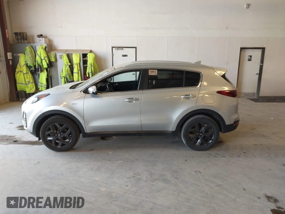 2020 Kia Sportage S with VIN KNDP6CAC3L7813464, listed as a IAAI auction lot 42128252 with 76,271 mi miles. Bid and sale history available at carsss.com. Image 14.
