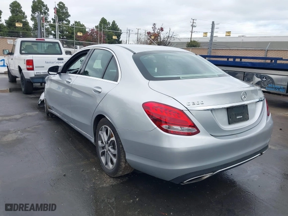 2015 Mercedes-Benz C-Class C 300 with VIN 55SWF4JB0FU094227, listed as a IAAI auction lot 41043240 with 99,337 mi miles. Bid and sale history available at carsss.com. Image 3.