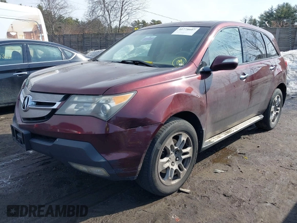 2007 Acura MDX Technology with VIN 2HNYD28487H500823, listed as a IAAI auction lot 41770607 with 214,087 mi miles and . Bid and sale history available at DreamBid. Image 2.