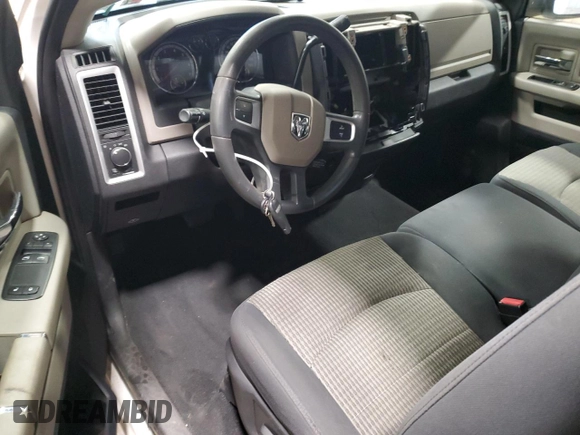 2009 Dodge 1500 SLT with VIN 1D3HB16P79J516569, listed as a Copart auction lot 53142355 with 156,439 mi miles and Salvage Title. Bid and sale history available at carsss.com. Image 8.