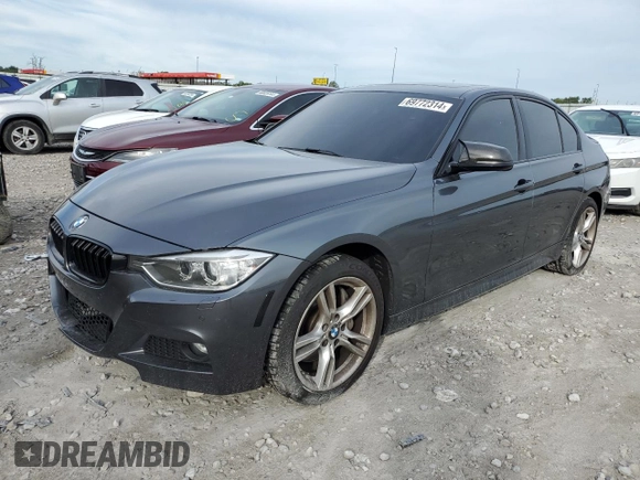2015 BMW 3 Series 335i xDrive with VIN WBA3B9G55FNR93758, listed as a Copart auction lot 69772314 with 84,689 mi miles and Salvage Title. Bid and sale history available at carsss.com. Image 1.