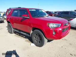 2020 Toyota 4Runner SR5 with VIN JTEBU5JR0L5820511, listed as a IAAI auction lot 41290809 with 36,834 mi miles. Bid and sale history available at carsss.com. Image 1.