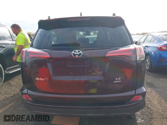 2017 Toyota RAV4 LE with VIN 2T3BFREV9HW600006, listed as a IAAI auction lot 40718177 with 122,119 mi miles. Bid and sale history available at carsss.com. Image 16.