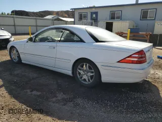 2001 Mercedes-Benz CL-Class with VIN WDBPJ75J81A015524, listed as a Copart auction lot 73603314 with 74,168 mi miles and Clean Title. Bid and sale history available at carsss.com. Image 2.