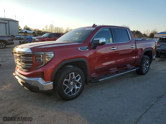 2024 GMC Sierra 1500 SLT with VIN 3GTUUDED2RG345404, listed as a Copart auction lot 87416114 with 12,701 mi miles and Salvage Title. Bid and sale history available at carsss.com. Image 1.