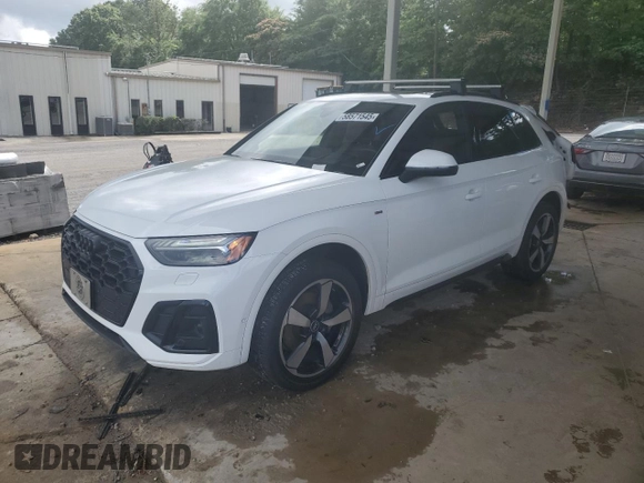 2022 Audi Q5 S line Prestige z VIN WA1FAAFY1N2045058, wystawiony jako Copart lot #58571545 z przebiegiem 67 796 mil mil oraz Szkoda całkowita • Salvage title. Historia ofert i sprzedaży dostępna na DreamBid. Obrazek 1.