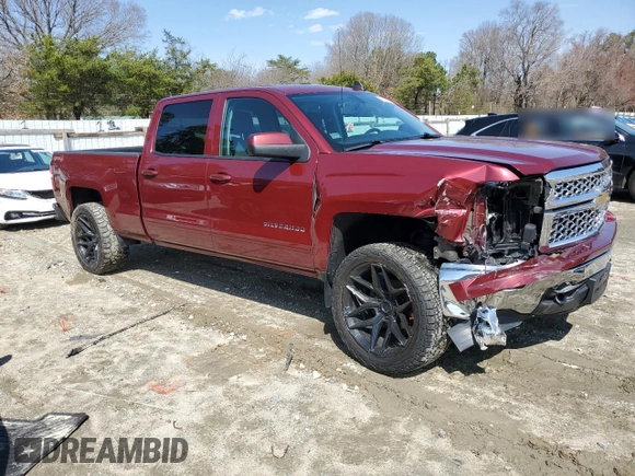 2015 Chevrolet Silverado 1500 LT with VIN 3GCUKREC4FG142228, listed as a Copart auction lot 49384095 with 77,269 mi miles and Salvage Title. Bid and sale history available at DreamBid. Image 4.