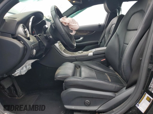 2018 Mercedes-Benz C with VIN WDDWF4JB9JR389174, listed as a Copart auction lot 55752745 with 53,332 mi miles and Clean Title. Bid and sale history available at DreamBid. Image 7.