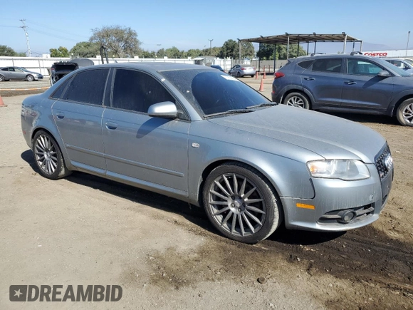 2007 Audi A4 2.0T with VIN WAUBF78E97A038568, listed as a Copart auction lot 77959884 with 227,348 mi miles and Clean Title. Bid and sale history available at carsss.com. Image 4.