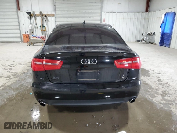 2014 Audi A6 Premium Plus with VIN WAUGFAFC5EN030039, listed as a Copart auction lot 53265225 with 106,784 mi miles and Salvage title. Bid and sale history available at DreamBid. Image 6.