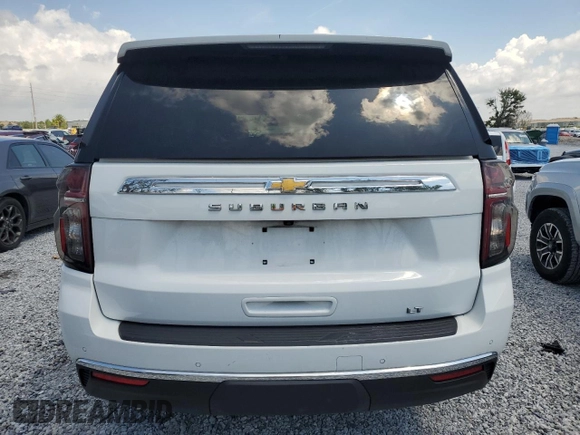 2023 Chevrolet Suburban LT z VIN 1GNSKCKD4PR204186, wystawiony jako Copart lot #57835905 z przebiegiem 59 858 mil mil oraz Czysty tytuł • Clean title. Historia ofert i sprzedaży dostępna na DreamBid. Obrazek 6.