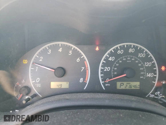 2012 Toyota Corolla L with VIN 2T1BU4EE6CC773154, listed as a Copart auction lot 50983465 with 216,460 mi miles and Salvage Title. Bid and sale history available at carsss.com. Image 9.