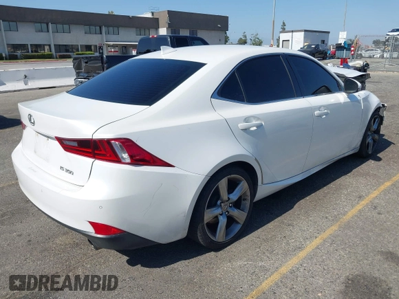 2015 Lexus IS 350 with VIN JTHBE1D21F5014656, listed as a IAAI auction lot 42554384 with 125,886 mi miles and . Bid and sale history available at DreamBid. Image 4.