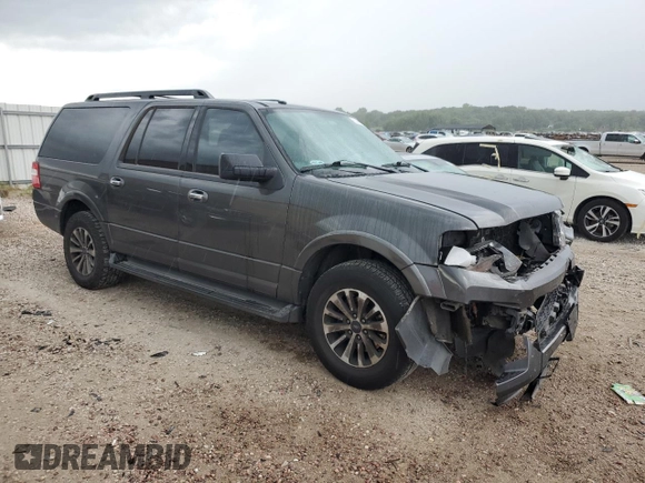 2017 Ford Expedition Max XLT with VIN 1FMJK1HT7HEA25605, listed as a Copart auction lot 61444565 with 162,740 mi miles and Salvage title. Bid and sale history available at DreamBid. Image 4.