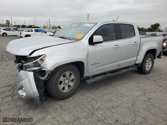 2020 Chevrolet Colorado 2WD Work Truck with VIN 1GCGSBEA9L1163024, listed as a Copart auction lot 44731445 with 76,154 mi miles and Salvage Title. Bid and sale history available at carsss.com. Image 1.