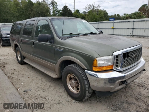 2000 Ford Excursion Limited with VIN 1FMNU42L5YEC60493, listed as a Copart auction lot 75021544 with 316,622 mi miles and Salvage title. Bid and sale history available at DreamBid. Image 4.