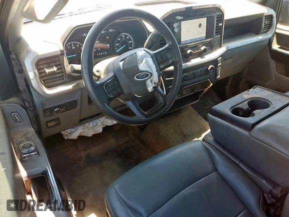 2022 Ford F-150 XL with VIN 1FTMF1CB8NKE12827, listed as a Copart auction lot 57068575 with 83,742 mi miles and Salvage title. Bid and sale history available at DreamBid. Image 8.