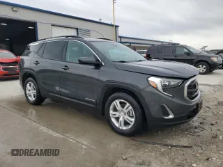 2018 GMC Terrain SLE with VIN 3GKALMEV4JL319157, listed as a Copart auction lot 52027085 with 76,792 mi miles and Salvage Title. Bid and sale history available at carsss.com. Image 4.