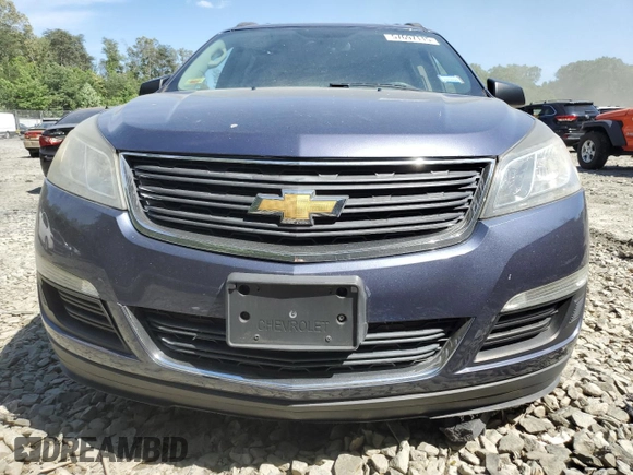 2014 Chevrolet Traverse LS z VIN 1GNKVFEDXEJ123578, wystawiony jako Copart lot #57697115 z przebiegiem 112 680 mil mil oraz Szkoda całkowita • Salvage title. Historia ofert i sprzedaży dostępna na DreamBid. Obrazek 5.