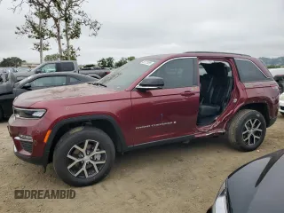 2024 Jeep Grand Cherokee Limited с VIN 1C4RJHBG2R8582484, выставлен на аукционе Copart как лот 55121895 с пробегом 7 243 миль миль и Списание • Salvage title. История ставок и продаж доступна на DreamBid. Изображение 1.