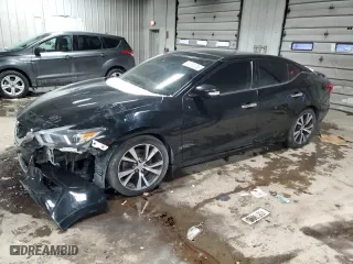 2017 Nissan Maxima SV with VIN 1N4AA6AP8HC377613, listed as a Copart auction lot 45988285 with 127,413 mi miles and Non Repairable. Bid and sale history available at carsss.com. Image 1.