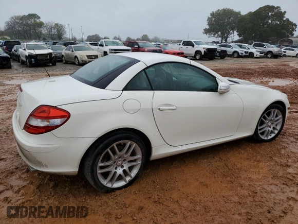 2008 Mercedes-Benz SLK-Class 3.0L with VIN WDBWK54F38F177231, listed as a Copart auction lot 79928324 with 109,471 mi miles and Salvage Title. Bid and sale history available at carsss.com. Image 3.