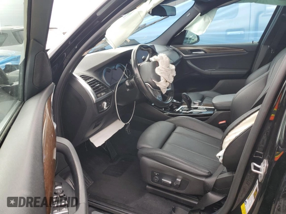 2019 BMW X3 sDrive30i with VIN 5UXTR7C58KLR43790, listed as a Copart auction lot 85580764 with 0 mi miles and Salvage Title. Bid and sale history available at carsss.com. Image 7.