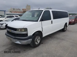 2013 Chevrolet Express Passenger LT with VIN 1GAZG1FG9D1143678, listed as a Copart auction lot 51053295 with Not provided miles and Clean title. Bid and sale history available at DreamBid. Image 1.