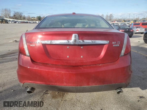 2009 Lincoln MKS with VIN 1LNHM94R89G616162, listed as a Copart auction lot 49903335 with Not Provided miles and Salvage Title. Bid and sale history available at DreamBid. Image 6.