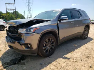 2019 Chevrolet Traverse High Country with VIN 1GNEVJKW6KJ256307, listed as a Copart auction lot 65735285 with 124,550 mi miles and Salvage title. Bid and sale history available at DreamBid. Image 1.