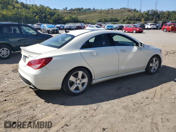 2016 Mercedes-Benz CLA 250 with VIN WDDSJ4GB0GN358352, listed as a Copart auction lot 69170693 with 124,874 mi miles and . Bid and sale history available at DreamBid. Image 3.