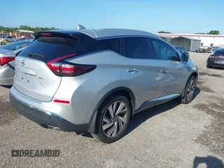 2020 Nissan Murano SL with VIN 5N1AZ2CJ6LN105493, listed as a IAAI auction lot 42487436 with 27,099 mi miles and . Bid and sale history available at DreamBid. Image 4.