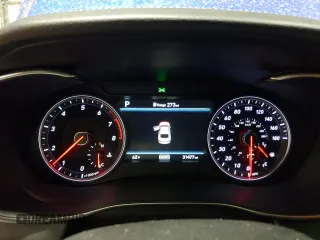 2021 Genesis G70 2.0T with VIN KMTG44LA3MU073734, listed as a Copart auction lot 77849884 with 31,477 mi miles and Salvage Title. Bid and sale history available at carsss.com. Image 9.