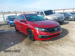 2021 Honda Civic Sedan EX-L with VIN 2HGFC1F76MH701303, listed as a IAAI auction lot 41455021 with 92,347 mi miles. Bid and sale history available at carsss.com. Image 1.