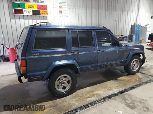 1995 Jeep Cherokee z VIN 1J4FN78S7SL537213, wystawiony jako Copart lot #58700105 z przebiegiem 261 606 mil mil oraz Szkoda całkowita • Salvage title. Historia ofert i sprzedaży dostępna na DreamBid. Obrazek 3.