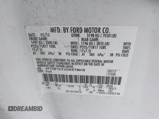 2013 Ford F-150 XL with VIN 1FTNF1CFXDKE79015, listed as a IAAI auction lot 41526331 with 295,919 mi miles. Bid and sale history available at carsss.com. Image 9.