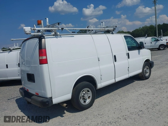 2015 Chevrolet Express Cargo with VIN 1GCWGFCF7F1161232, listed as a IAAI auction lot 42449156 with 168,895 mi miles and . Bid and sale history available at DreamBid. Image 4.