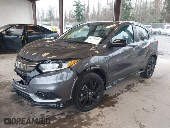 2022 Honda HR-V Sport with VIN 3CZRU6H18NM739546, listed as a IAAI auction lot 41777948 with 25,176 mi miles. Bid and sale history available at carsss.com. Image 18.