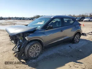 2024 Nissan Kicks SV with VIN 3N1CP5CV2RL473575, listed as a Copart auction lot 46029155 with 23,157 mi miles and Salvage Title. Bid and sale history available at carsss.com. Image 1.