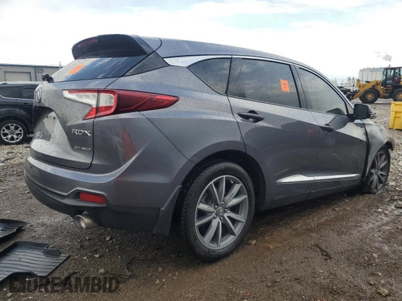 2020 Acura RDX Technology with VIN 5J8TC2H59LL012667, listed as a Copart auction lot 54104205 with Not provided miles and Salvage title. Bid and sale history available at DreamBid. Image 3.