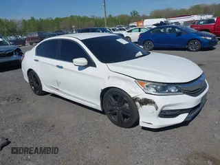 2016 Honda Accord Sport z VIN 1HGCR2F5XGA017783, wystawiony jako IAAI lot #42112413 z przebiegiem 88 930 mil mil oraz . Historia ofert i sprzedaży dostępna na DreamBid. Obrazek 1.