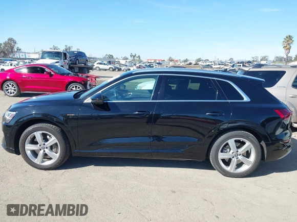 2019 Audi e-tron Premium Plus with VIN WA1LAAGE9KB021724, listed as a IAAI auction lot 41643596 with 34,804 mi miles. Bid and sale history available at carsss.com. Image 14.