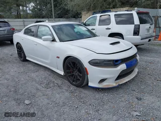 2020 Dodge Charger Scat Pack with VIN 2C3CDXGJ9LH114575, listed as a IAAI auction lot 41682792 with 137,321 mi miles. Bid and sale history available at carsss.com. Image 1.