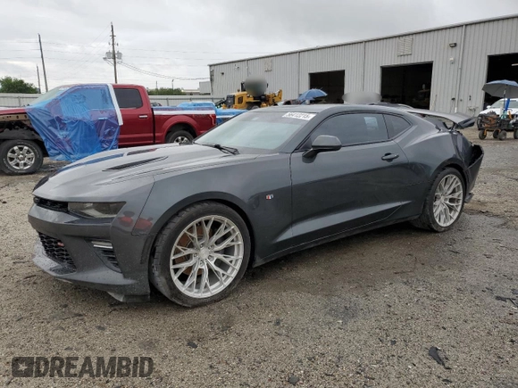 2018 Chevrolet Camaro 2SS with VIN 1G1FH1R77J0184405, listed as a Copart auction lot 56412215 with 53,269 mi miles and Salvage title. Bid and sale history available at DreamBid. Image 1.