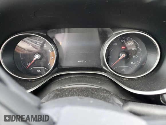 2021 Jeep Compass 80th Anniversary with VIN 3C4NJDEB5MT570640, listed as a Copart auction lot 55100885 with 47,232 mi miles and Salvage title. Bid and sale history available at DreamBid. Image 9.
