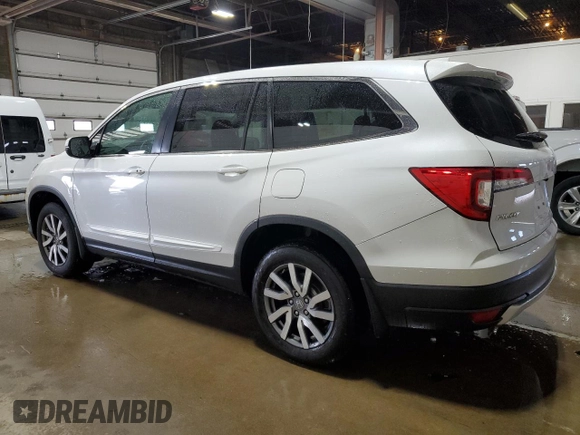 2022 Honda Pilot EX-L with VIN 5FNYF6H50NB099934, listed as a Copart auction lot 53651825 with 14,701 mi miles and Salvage Title. Bid and sale history available at carsss.com. Image 2.