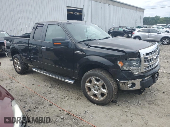 2014 Ford F-150 XL with VIN 1FTFX1EF6EFA22047, listed as a Copart auction lot 58342505 with 75,495 mi miles and Salvage title. Bid and sale history available at DreamBid. Image 4.