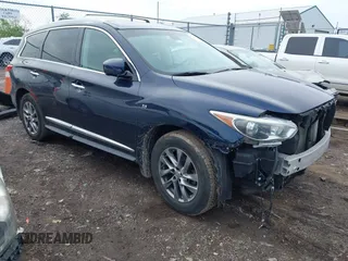 2015 Infiniti QX60 z VIN 5N1AL0MM3FC521001, wystawiony jako IAAI lot #42188337 z przebiegiem 138 266 mil mil oraz . Historia ofert i sprzedaży dostępna na DreamBid. Obrazek 1.